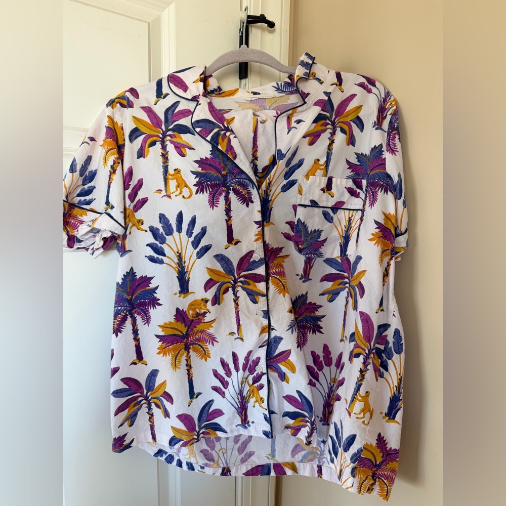 Printfresh Monkey Business Short Sleeve Pajama Set - image 2